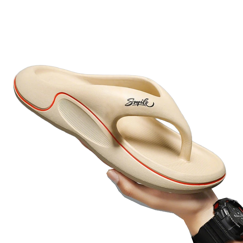 Flip-Flops for Men and Women Summer 2025 New Outer Wear Non-Slip Anti-Odor Flip-Flops Thick-Soled Beach Slippers