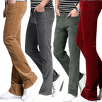 Corduroy Flare Pants  Men  Bell Bottom Boot Cut Trouser Men Classic Autumn Flared Pant Men Pantalon Homme Black White Khaki