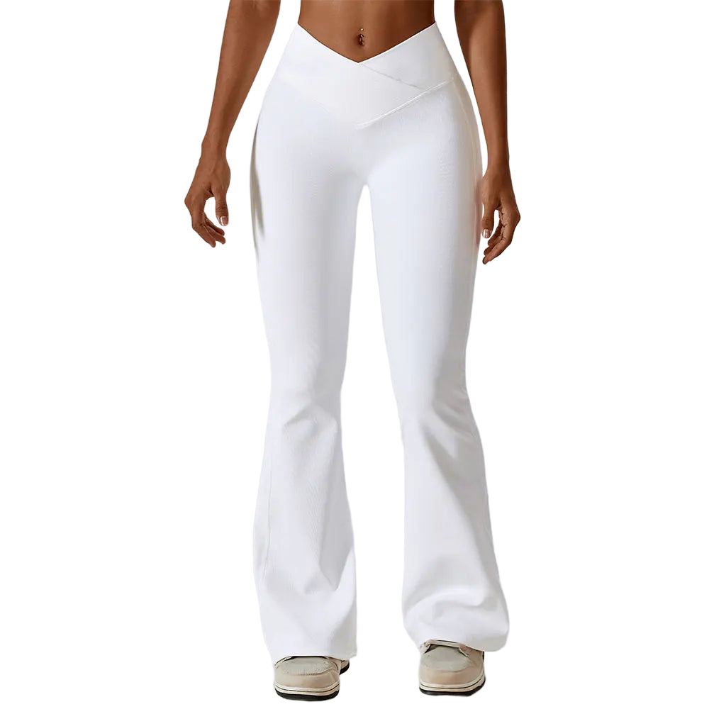 Flare Leggings Yoga Pants Women High Waist Wide Leg Pants Women Gym Workout Fitness Sports Flared Pant Latin Dance Trousers