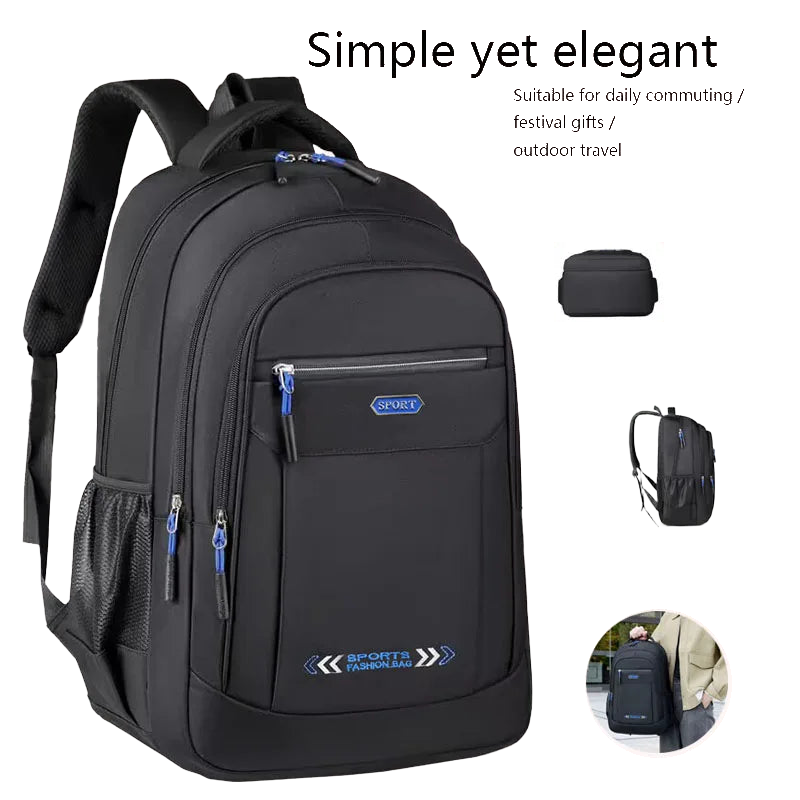 Neutral style backpack for men and women,suitable for travel and business students.Double-shoulder bag made of nylon material