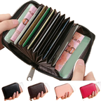 Card Holder PU Credit Card Wallet With Zipper Coin Pocket Slim Credit Card Case Business Bank Credit Card Bag Male Coin Pouch