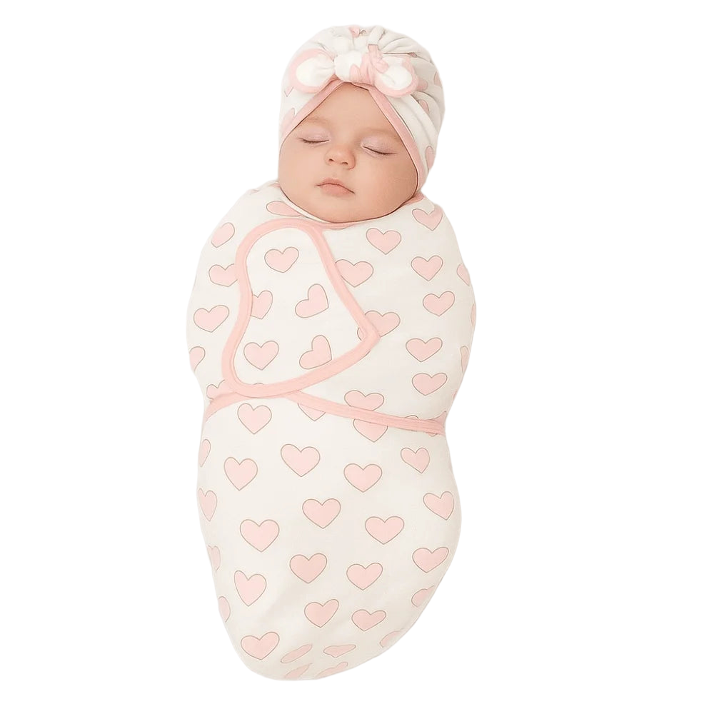 Bowknot Blanket Hat Set Flower Lightweight Material Newborn Photography Blanket Breathable Soft Fabric Infant Swaddle Blanket