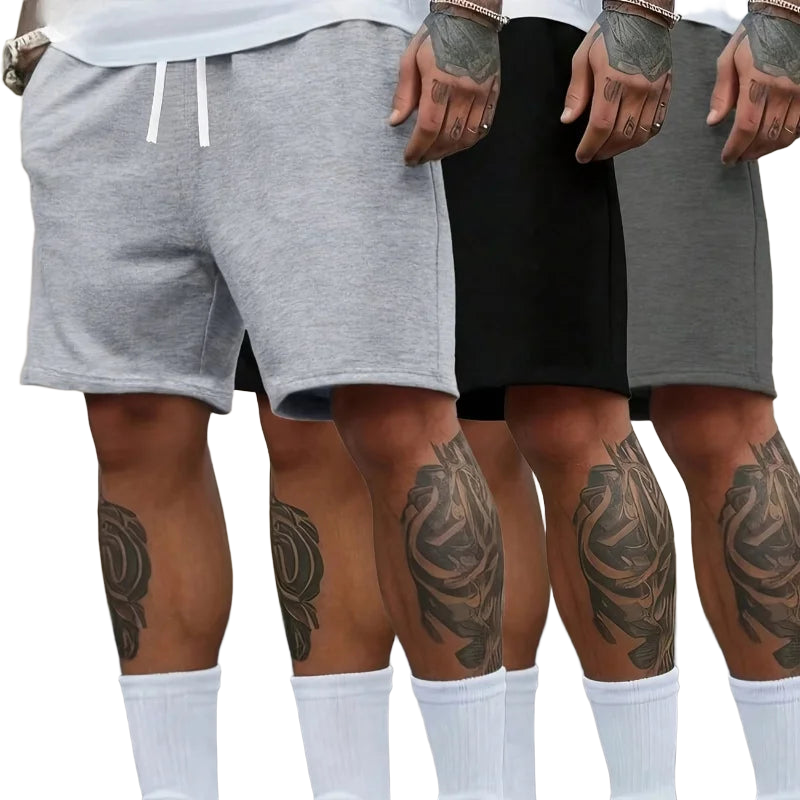 Comfortable Fitness Mens Summer Casual Shorts Drawstring Athletic Shorts Loose Women Cotton Sweatpants Sports Jogging Beach Pant