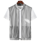 Summer Ultra-thin Men's Vest Women Sleeveless Shoulder Vest Sports Thin Undershirt Light and Breathable Outdoor Angling Tourism
