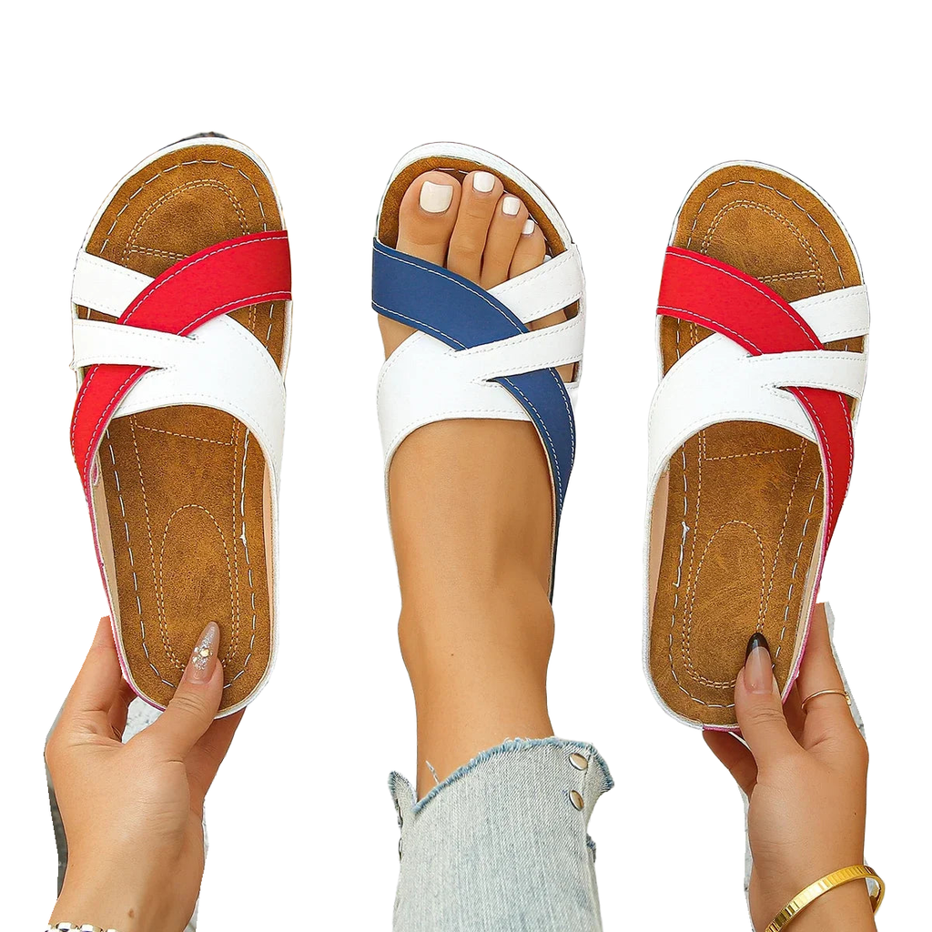 Summer Women Wedge Sandals Premium Orthopedic Open Toe Sandals Vintage Anti-slip Leather Casual National Style Shoes for Women