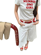 Solid Letter Printed Short Sleeve Tee Summer Tops O-Neck Sliming Women's Short Sleeve T-shirt Casual Fashion Korean Clothing Y2K