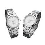 Matching Couples Luminous Steel Band Quartz Watches Gift Timepiece Fashion Watch for Men and Women