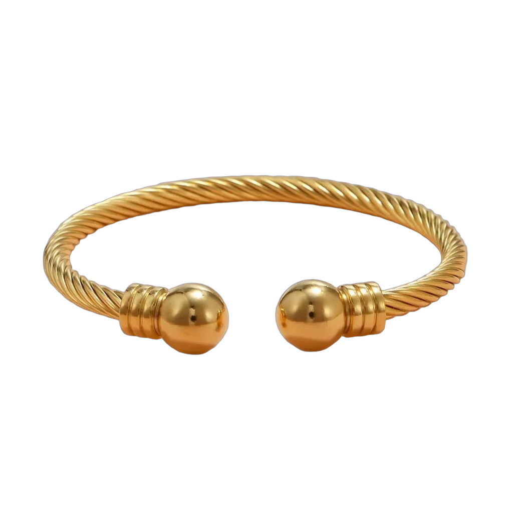 1 fashion bracelet with round balls at both ends, delicate women's bracelet, couple accessory