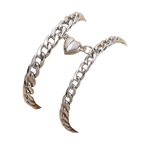 2Pcs/set Magnet Couple Bracelets Heart Attraction Bracelet Stainless Steel Charm Simple Cuban Chains Key Lock Jewelry Gifts