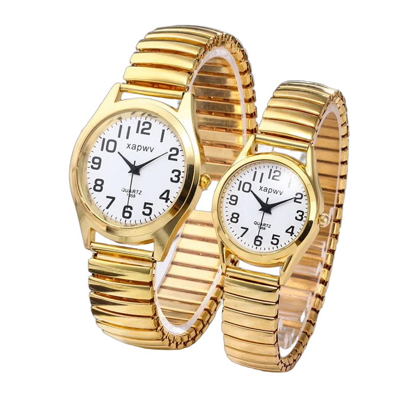 MAYZHISU Retro Women's Watch Steel Elastic Strap Women Quartz Watch Vintage Business Female Bracelet Wristwatch Clock Gifts