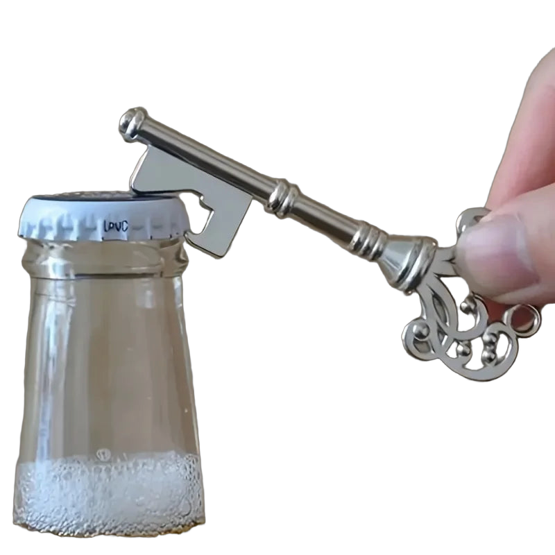 1pc, Bottle Opener, Vintage Crown Key Shape Bottle Opener,Suitable For Bar Or Household,Barware Tool,Wedding Gift,Kitchen Gadget