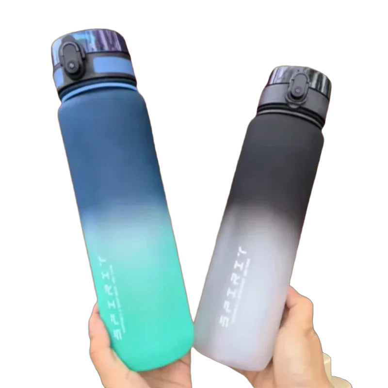 500ML/650ML/1000ML Large Capacity Sports Bottle Motivational Leak Proof Portable Reusable Plastic Cups Outdoor Travel Gym Jugs