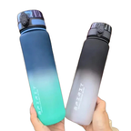 500ML/650ML/1000ML Large Capacity Sports Bottle Motivational Leak Proof Portable Reusable Plastic Cups Outdoor Travel Gym Jugs