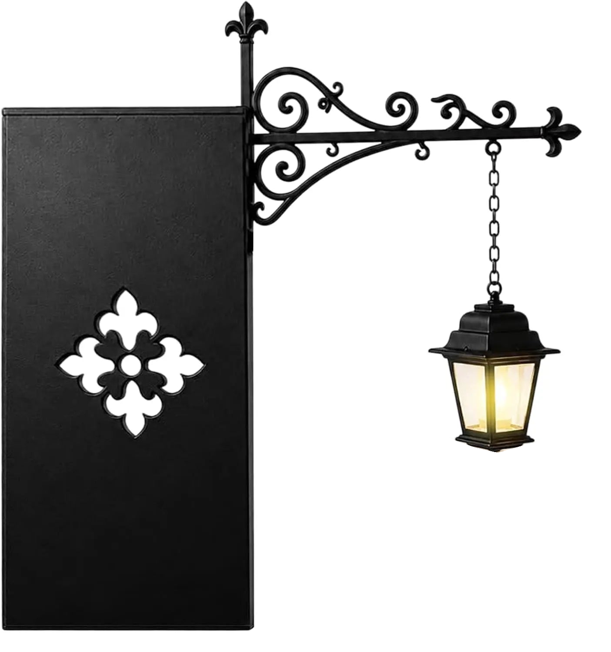 Gothic Retro Metal Halloween Wall Mount LED Reading Lamp Vintage Bookshelf Night Light Indoor Bedroom Home Wall Decor Ornament