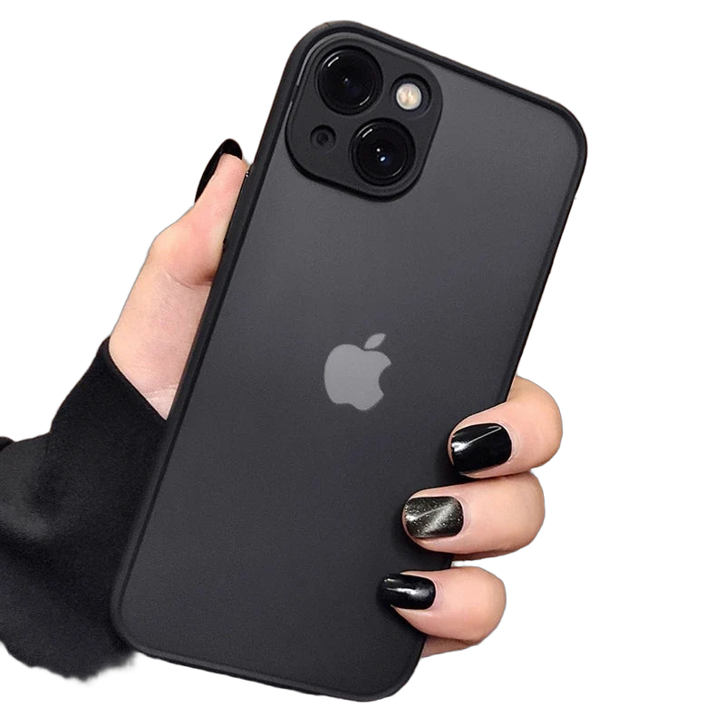 Luxury Shockproof Matte Hard PC Phone Case For iPhone 17 Air 16 16e 15 14 13 12 11 Pro Max Plus Mini Bumper Transparent Cover