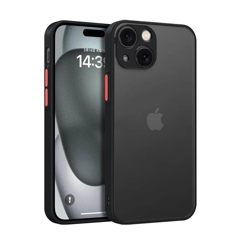 Matte Phone Case For iPhone 14 13 12 15 Pro Max Mini Luxury Soft Silicone Shockproof Case For iPhone 11 XS MAX X XR 7 8 Plus SE