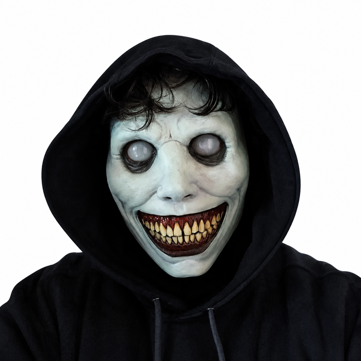 Halloween Horror Mask Scary Creepy Full Face Cosplay Costume Accessory Realistic Spooky Mask for Party Haunted House Decorations — white background