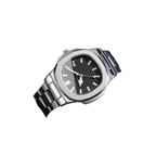 3PCS Fashion Men Business Watches Bracelet Necklace Set Square Dial Stainless Steel Band Quartz Watch with Calendar（Without Box）